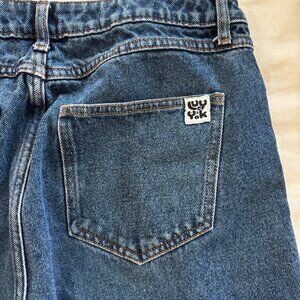 Lucy & Yak Dana Jeans, Size 28 in Mid-wash Blue, 100% Organic Cotton